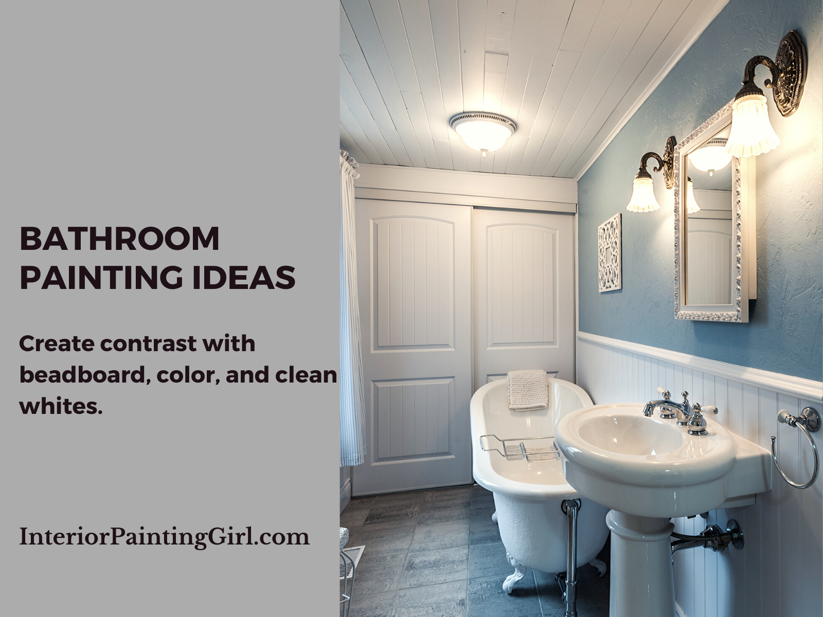 Bathroom Painting Ideas - Beadboard