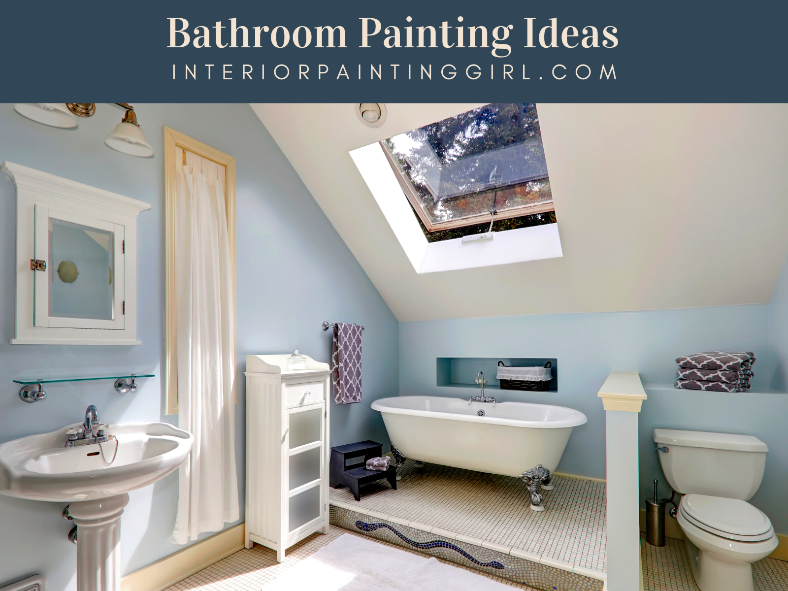 Bathroom Painting Ideas - Sandy & Nautical Themes - THAT Interior Painting Girl