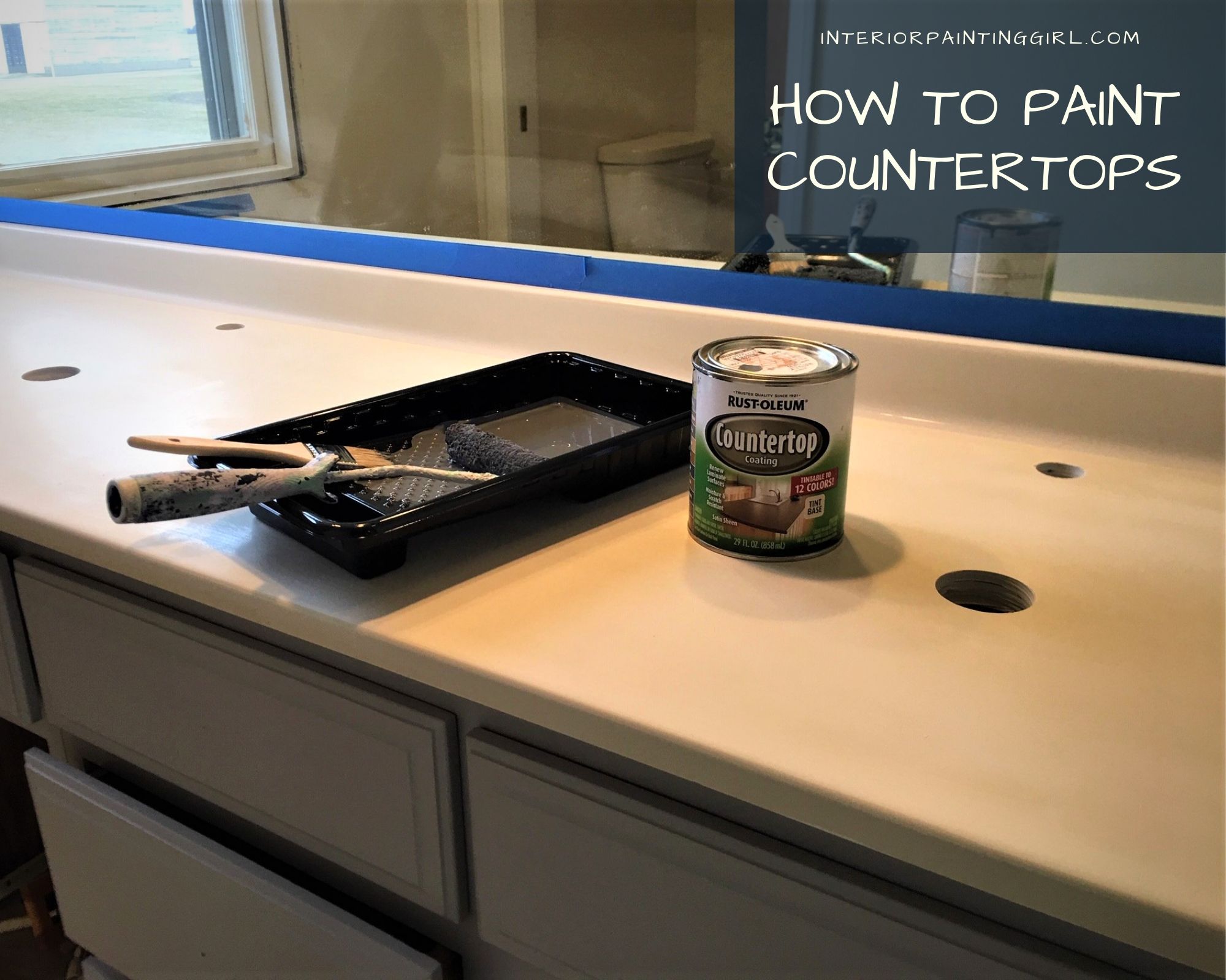 How To Paint Countertops - A Step-by-Step Guide from That Interior Painting Girl!