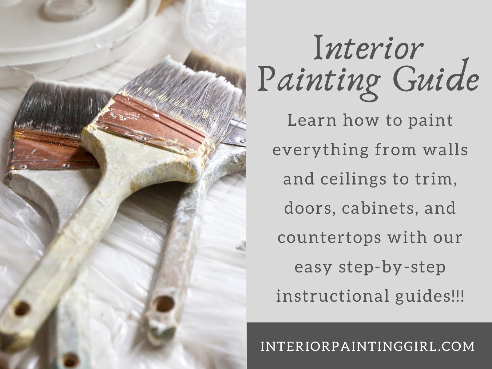 Learn from our step-by-step interior painting guides for everything from walls & ceilings to cabinets!