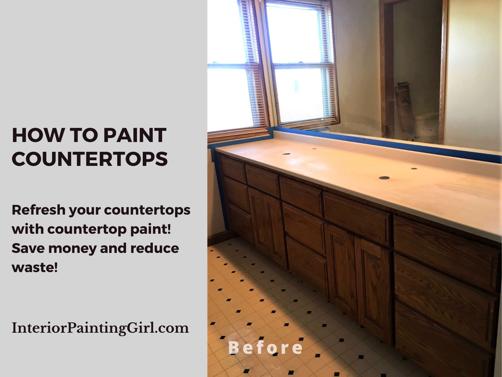 How To Paint Countertops - A Step-by-Step Guide from That Interior Painting Girl!